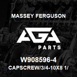 W908596-4 Massey Ferguson CAPSCREW/3/4-10X8 1/2 | AGA Parts