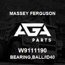 W9111190 Massey Ferguson BEARING,BALL/ID40 | AGA Parts