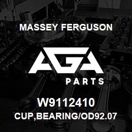 W9112410 Massey Ferguson CUP,BEARING/OD92.07 | AGA Parts