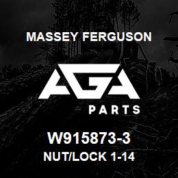 W915873-3 Massey Ferguson NUT/LOCK 1-14 | AGA Parts