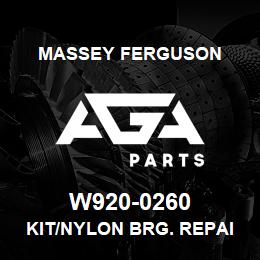 W920-0260 Massey Ferguson KIT/NYLON BRG. REPAIR | AGA Parts