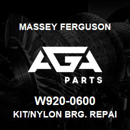 W920-0600 Massey Ferguson KIT/NYLON BRG. REPAIR | AGA Parts