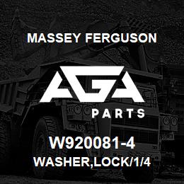 W920081-4 Massey Ferguson WASHER,LOCK/1/4 | AGA Parts