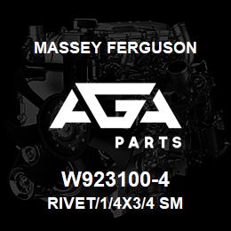 W923100-4 Massey Ferguson RIVET/1/4X3/4 SM | AGA Parts