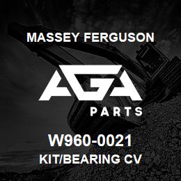 W960-0021 Massey Ferguson KIT/BEARING CV | AGA Parts