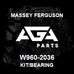 W960-2036 Massey Ferguson KIT/BEARING | AGA Parts