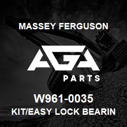 W961-0035 Massey Ferguson KIT/EASY LOCK BEARING | AGA Parts