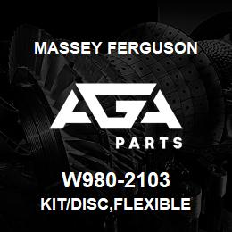 W980-2103 Massey Ferguson KIT/DISC,FLEXIBLE | AGA Parts