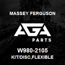 W980-2105 Massey Ferguson KIT/DISC,FLEXIBLE | AGA Parts