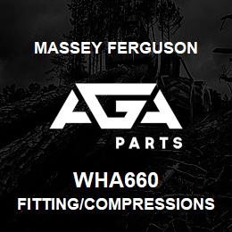 WHA660 Massey Ferguson FITTING/COMPRESSIONSTRAI | AGA Parts