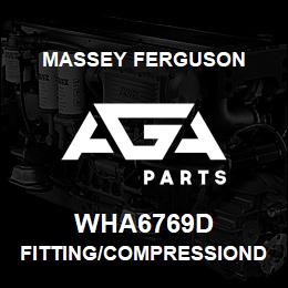 WHA6769D Massey Ferguson FITTING/COMPRESSIONDOUBL | AGA Parts