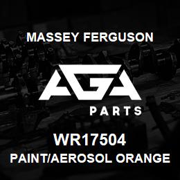 WR17504 Massey Ferguson PAINT/AEROSOL ORANGE | AGA Parts