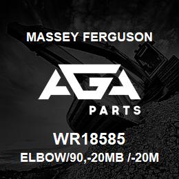 WR18585 Massey Ferguson ELBOW/90,-20MB /-20MJ | AGA Parts