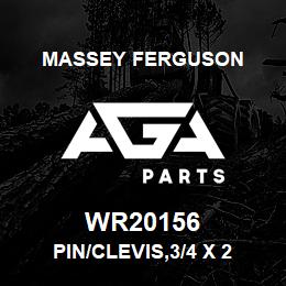 WR20156 Massey Ferguson PIN/CLEVIS,3/4 X 2 | AGA Parts