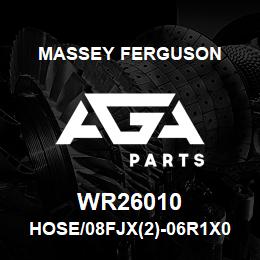 WR26010 Massey Ferguson HOSE/08FJX(2)-06R1X070 | AGA Parts