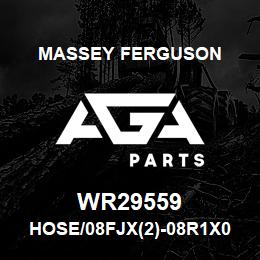 WR29559 Massey Ferguson HOSE/08FJX(2)-08R1X075 | AGA Parts