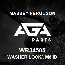 WR34505 Massey Ferguson WASHER,LOCK/, M6 ID | AGA Parts