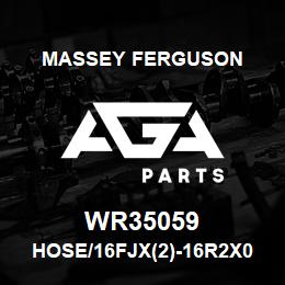 WR35059 Massey Ferguson HOSE/16FJX(2)-16R2X027 | AGA Parts