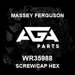 WR35988 Massey Ferguson SCREW/CAP HEX | AGA Parts