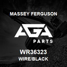 WR36323 Massey Ferguson WIRE/BLACK | AGA Parts