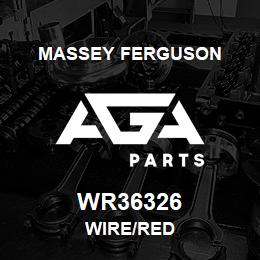 WR36326 Massey Ferguson WIRE/RED | AGA Parts