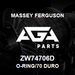 ZW74706D Massey Ferguson O-RING/70 DURO | AGA Parts