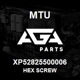 XP52825500006 MTU HEX SCREW | AGA Parts