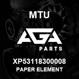 XP53118300008 MTU PAPER ELEMENT | AGA Parts