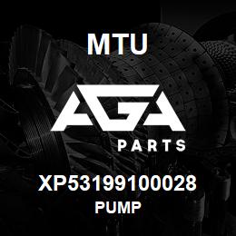 XP53199100028 MTU PUMP | AGA Parts