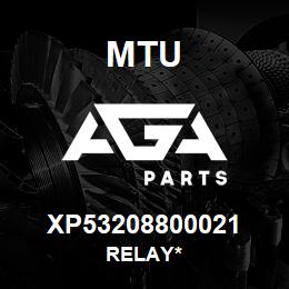 XP53208800021 MTU Relay* | AGA Parts