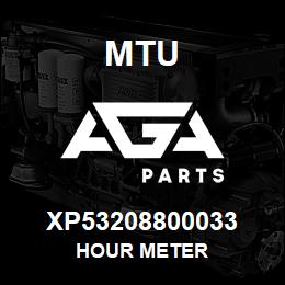 XP53208800033 MTU HOUR METER | AGA Parts