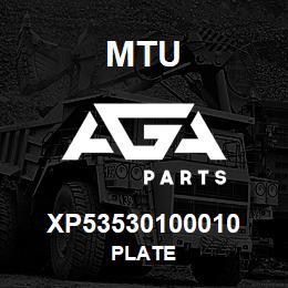 XP53530100010 MTU PLATE | AGA Parts