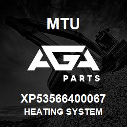 XP53566400067 MTU HEATING SYSTEM | AGA Parts