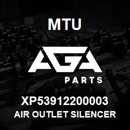 XP53912200003 MTU AIR OUTLET SILENCER | AGA Parts