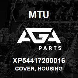 XP54417200016 MTU Cover, Housing | AGA Parts