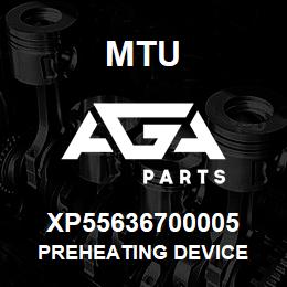 XP55636700005 MTU Preheating Device | AGA Parts