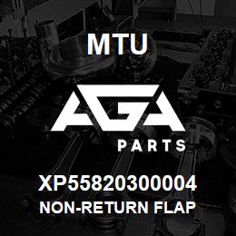 XP55820300004 MTU NON-RETURN FLAP | AGA Parts