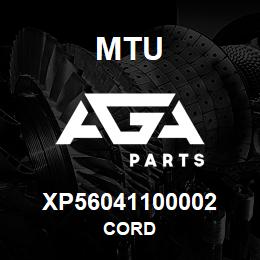 XP56041100002 MTU CORD | AGA Parts