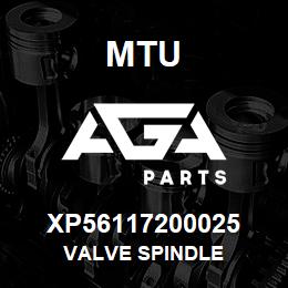 XP56117200025 MTU Valve Spindle | AGA Parts