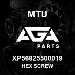 XP56825500019 MTU HEX SCREW | AGA Parts