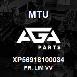 XP56918100034 MTU PR. LIM VV | AGA Parts