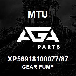 XP56918100077/87 MTU GEAR PUMP | AGA Parts