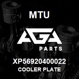 XP56920400022 MTU COOLER PLATE | AGA Parts