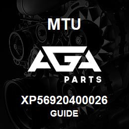 XP56920400026 MTU GUIDE | AGA Parts