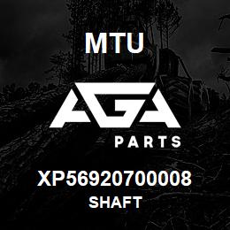 XP56920700008 MTU SHAFT | AGA Parts