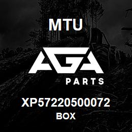 XP57220500072 MTU BOX | AGA Parts