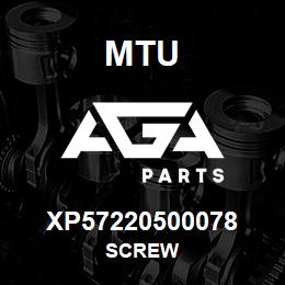 XP57220500078 MTU Screw | AGA Parts