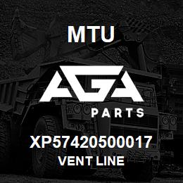 XP57420500017 MTU Vent Line | AGA Parts