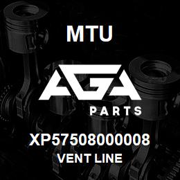 XP57508000008 MTU VENT LINE | AGA Parts