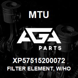 XP57515200072 MTU Filter Element, w/Housing | AGA Parts